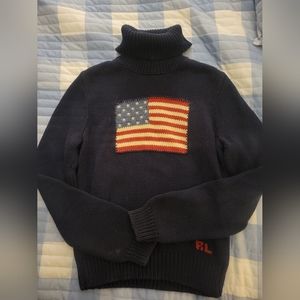 Ralph Lauren Sport Flag Sweater Size XS/S fit